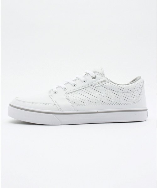 GRAVIS(グラヴィス)の「メンズ グラビス ローダウン ホワイト ローカット GRAVIS LOWDOWN MNS WHITE/GRAY(スニーカー・メンズ・ホワイト・26cm/26.5cm/27cm/27.5cm/28cm)」の2枚目の写真