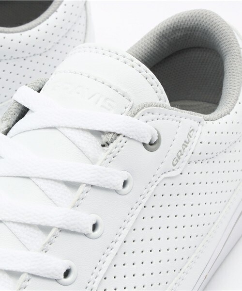 GRAVIS(グラヴィス)の「メンズ グラビス ローダウン ホワイト ローカット GRAVIS LOWDOWN MNS WHITE/GRAY(スニーカー・メンズ・ホワイト・26cm/26.5cm/27cm/27.5cm/28cm)」の6枚目の写真
