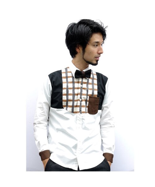 NIRAME.CO（ニラメッコ）の「マーブルチョコレートしゃつ。（シャツ/ブラウス・メンズ・その他）」の5枚目の写真