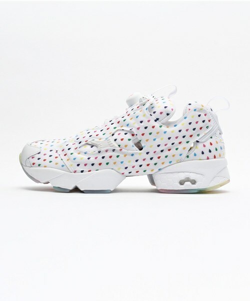 Reebok(リーボック)の「ユニセックス リーボック インスタポンプ 滴模様 レインボー クリアソール Reebok INSTAPUMP FURY OG V68678(スニーカー・レディース・ホワイト・25cm/26.5cm/27cm/28.5cm/29cm/22cm/24cm/24.5cm/27.5cm/28cm/23cm/23.5cm)」の1枚目の写真