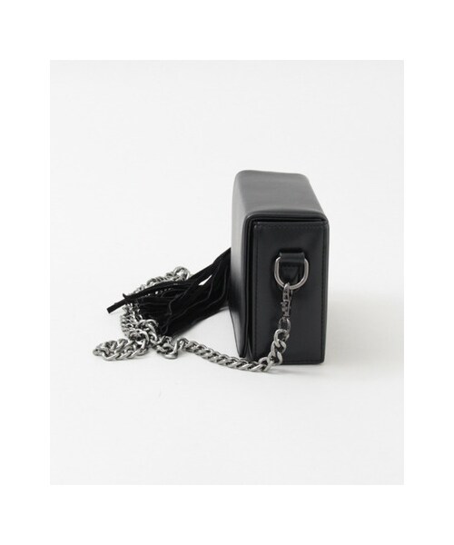 KBF（ケイビーエフ）の「タッセル付チェーンBOXBAG（バッグ・レディース・BEIGE/BLACK・one）」の5枚目の写真