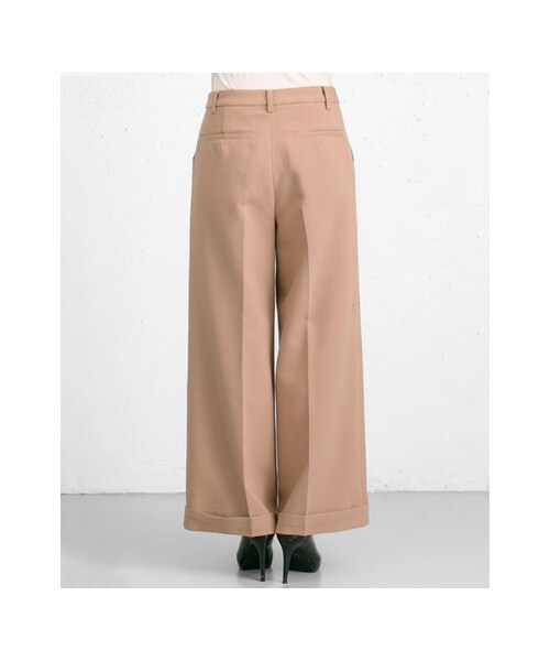 URBAN RESEARCH（アーバンリサーチ）の「ダブルクロスタックワイドパンツ（パンツ・レディース・OFF/BEIGE/BLACK・36/38）」の12枚目の写真