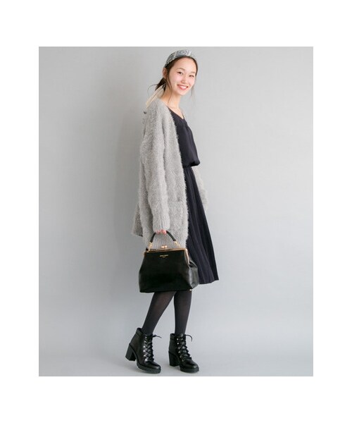 URBAN RESEARCH（アーバンリサーチ）の「プリーツ切替ワンピース（ワンピース/ドレス・レディース・NAVY/MUSTARD/RENGA・FREE）」の5枚目の写真