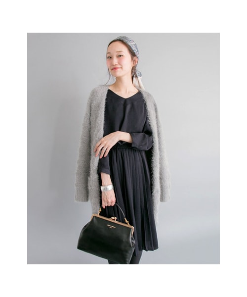 URBAN RESEARCH（アーバンリサーチ）の「プリーツ切替ワンピース（ワンピース/ドレス・レディース・NAVY/MUSTARD/RENGA・FREE）」の4枚目の写真