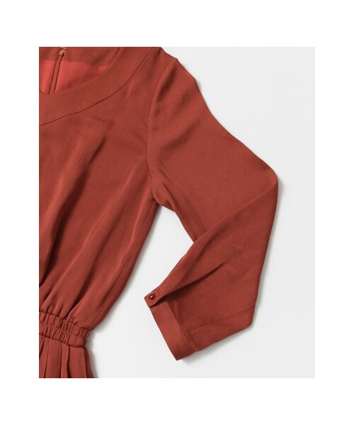 URBAN RESEARCH（アーバンリサーチ）の「プリーツ切替ワンピース（ワンピース/ドレス・レディース・NAVY/MUSTARD/RENGA・FREE）」の20枚目の写真