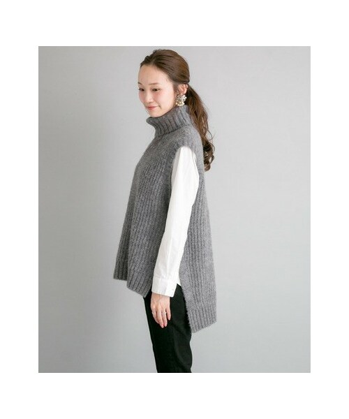 URBAN RESEARCH（アーバンリサーチ）の「タートルニットベスト×シャツ  