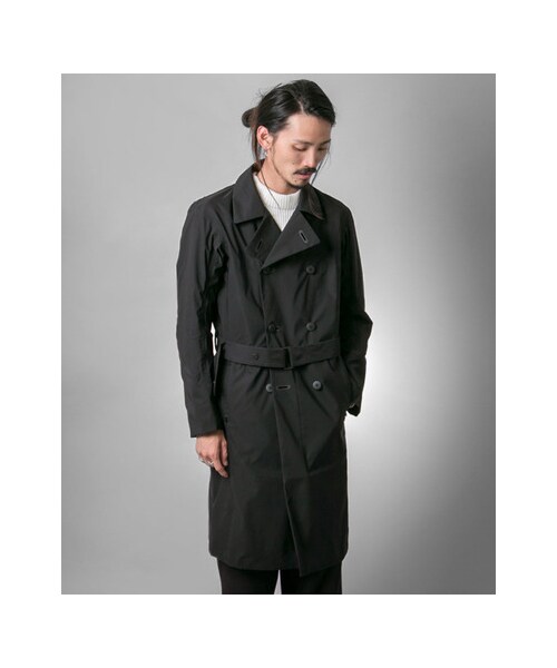 URBAN RESEARCH（アーバンリサーチ）の「EQUIPMENT BY URBAN RESEARCH CityGridTrenchCoat（ジャケット/アウター・メンズ・Black・44/46/48）」の2枚目の写真