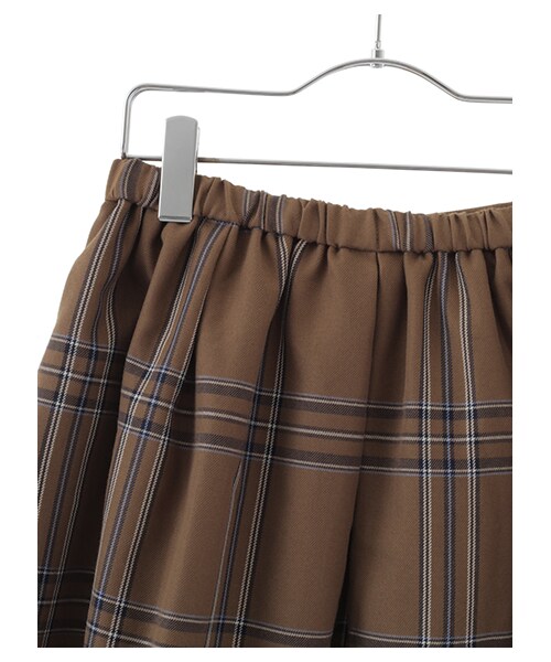 earth music&ecology（アースミュージックアンドエコロジー）の「チェックスカート（スカート・レッド/キャメル/ダークグリーン・M/L）」の10枚目の写真