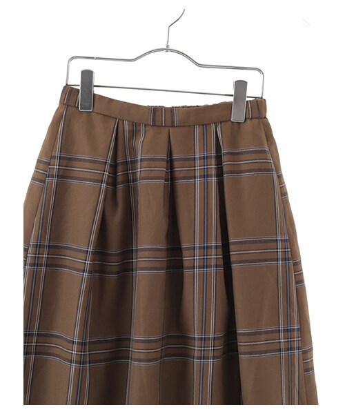 earth music&ecology（アースミュージックアンドエコロジー）の「チェックスカート（スカート・レッド/キャメル/ダークグリーン・M/L）」の8枚目の写真