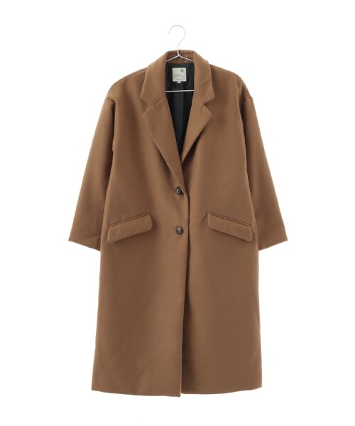 earth music&ecology（アースミュージックアンドエコロジー）の「ロングチェスターコート（ジャケット/アウター・杢グレー/ブラック/キャメル/カーキ・M/L）」の3枚目の写真