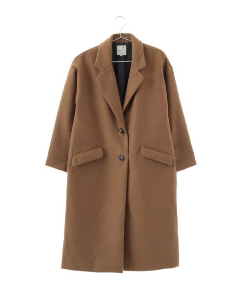 earth music&ecology（アースミュージックアンドエコロジー）の「ロングチェスターコート（ジャケット/アウター・杢グレー/ブラック/キャメル/カーキ・M/L）」の5枚目の写真