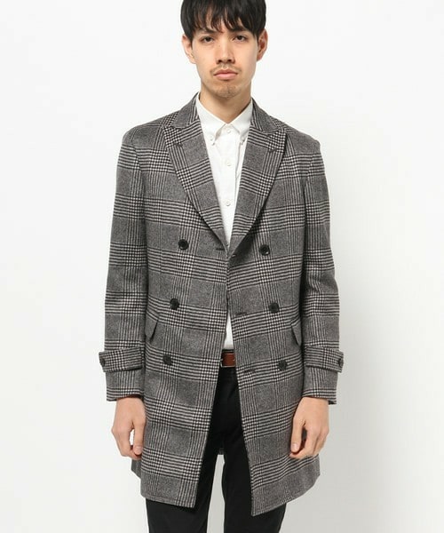 タグ付き新品 エリオポール ダブルフェイスチェスターツイード コート