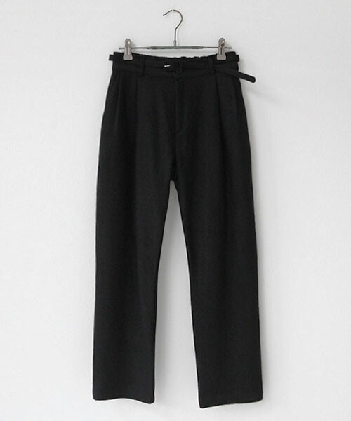 DHOLIC（ディーホリック）の「ベルトSETストレートフィットウールパンツ（その他パンツ・レディース・キャメル/ブラック/ブラックグレー/ブルーグレー・FREE）」の2枚目の写真