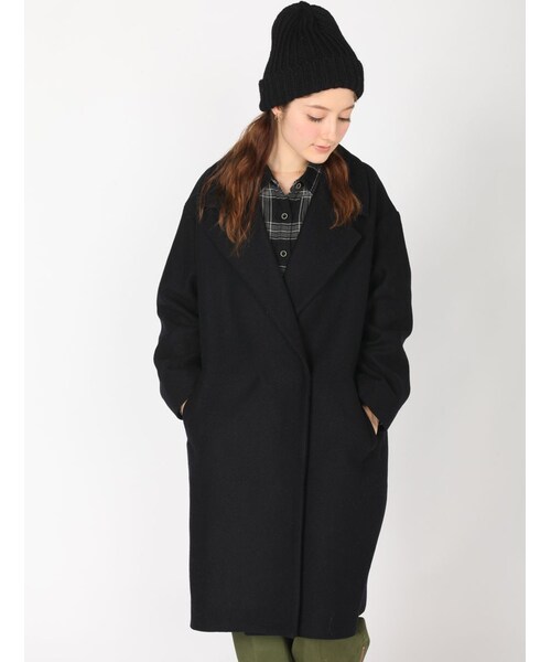 Rinajour（リナジュール）の「RINA ビッグショルダ（ジャケット/アウター・レディース・L/GREY/NAVY・F）」の8枚目の写真