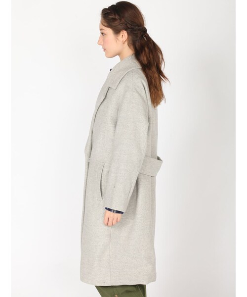 Rinajour（リナジュール）の「RINA ビッグショルダ（ジャケット/アウター・レディース・L/GREY/NAVY・F）」の2枚目の写真