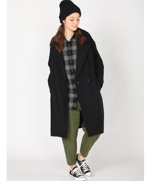 Rinajour（リナジュール）の「RINA ビッグショルダ（ジャケット/アウター・レディース・L/GREY/NAVY・F）」の9枚目の写真