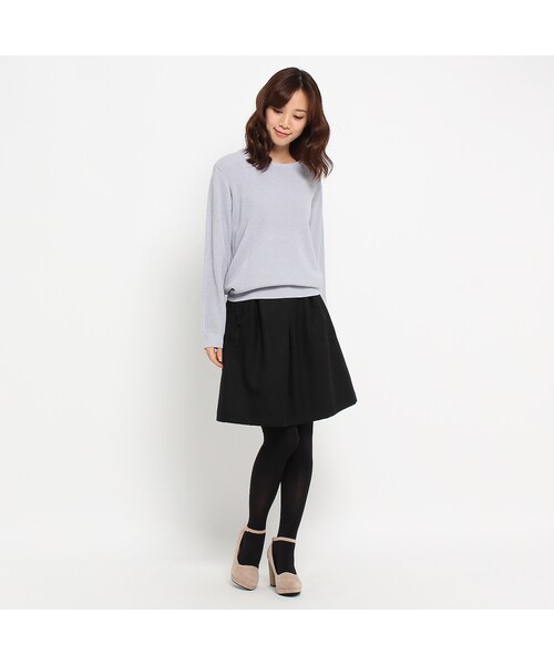 OZOC(オゾック)の「2WAY ベロア調ヒールパンプス(シューズ・レディース・ベージュ/ブラック・23.5cm/24.5cm)」の10枚目の写真