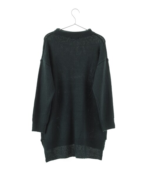 earth music&ecology（アースミュージックアンドエコロジー）の「ボトルネックニットチュニック（トップス・アイボリー/杢ライトグレー/ネイビー/ダークグリーン・F）」の8枚目の写真