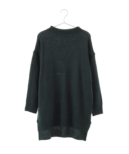 earth music&ecology（アースミュージックアンドエコロジー）の「ボトルネックニットチュニック（トップス・アイボリー/杢ライトグレー/ネイビー/ダークグリーン・F）」の3枚目の写真