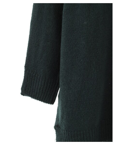 earth music&ecology（アースミュージックアンドエコロジー）の「ボトルネックニットチュニック（トップス・アイボリー/杢ライトグレー/ネイビー/ダークグリーン・F）」の10枚目の写真