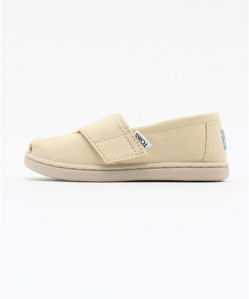 TOMS（トムス）の「ベビー キッズ トムス トムズ タイニー スリッポン TOMS TINY-ORIGINAL CLASSICS（スニーカー・キッズ・オフホワイト/ブラック/レッド・12cm/13cm/14cm/15cm）」の4枚目の写真