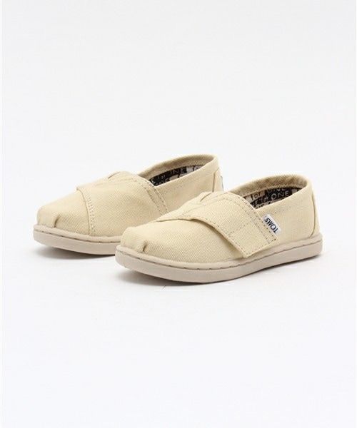 TOMS（トムス）の「ベビー キッズ トムス トムズ タイニー スリッポン TOMS TINY-ORIGINAL CLASSICS（スニーカー・キッズ・オフホワイト/ブラック/レッド・12cm/13cm/14cm/15cm）」の2枚目の写真