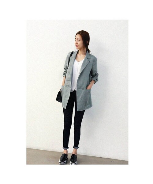 Aco Design（アコデザイン）の「ローファー パンプス/オックスフォード おじ靴 ぺたんこ/厚底 ローファー/ローファー レディース エナメル/エナメル シューズ（その他シューズ・レディース・ブラック・22.5~25.0[23.5基準]　前底：2.5　後底：4　幅：9　足長：26.3）」の3枚目の写真