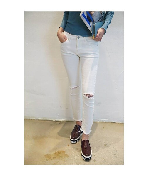 Aco Design（アコデザイン）の「ローファー パンプス/オックスフォード おじ靴 ぺたんこ/厚底 ローファー/ローファー レディース エナメル/エナメル シューズ（その他シューズ・レディース・ブラック・22.5~25.0[23.5基準]　前底：2.5　後底：4　幅：9　足長：26.3）」の5枚目の写真