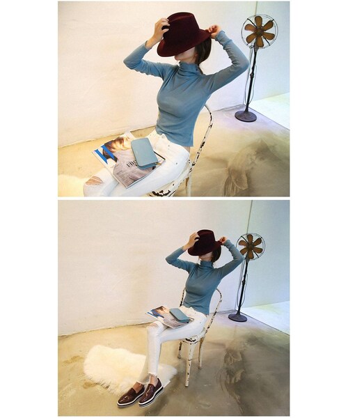 Aco Design（アコデザイン）の「ローファー パンプス/オックスフォード おじ靴 ぺたんこ/厚底 ローファー/ローファー レディース エナメル/エナメル シューズ（その他シューズ・レディース・ブラック・22.5~25.0[23.5基準]　前底：2.5　後底：4　幅：9　足長：26.3）」の6枚目の写真