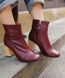 DHOLIC | ブロックヒールスクエアトゥショートブーツ(ブーツ)