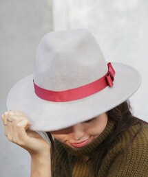 DHOLIC | コントラストリボンフェドラハット(ハット)