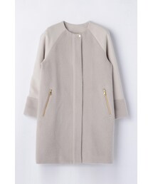 Droite lautreamont | シャギーノーカラーコート(ジャケット/アウター)