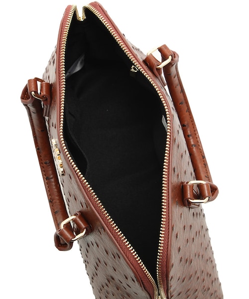 EVRIS（エヴリス）の「オーストリッチＢＡＧ（バッグ・レディース・ブラック/ブラウン・F）」の8枚目の写真