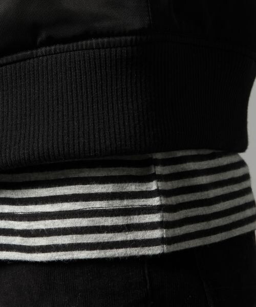 BLISS POINT（ブリスポイント）の「ツイルリブブルゾン（ジャケット/アウター・メンズ・ホワイト/ブラック・M/L）」の14枚目の写真