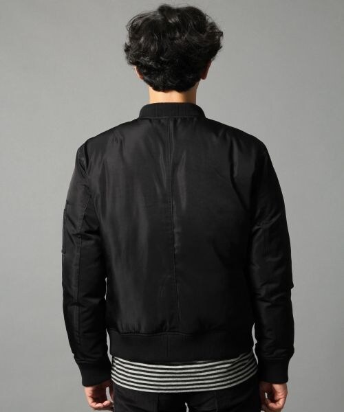 BLISS POINT（ブリスポイント）の「ツイルリブブルゾン（ジャケット/アウター・メンズ・ホワイト/ブラック・M/L）」の9枚目の写真