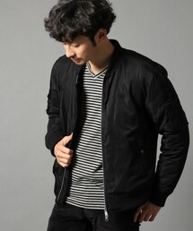 BLISS POINT | ツイルリブブルゾン(ジャケット/アウター)