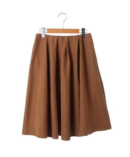 SEVENDAYS=SUNDAY(セブンデイズサンデイ)の「・フェイクスエード フレアスカート(スカート・キャメル/カーキ/ネイビー・M/L)」の1枚目の写真