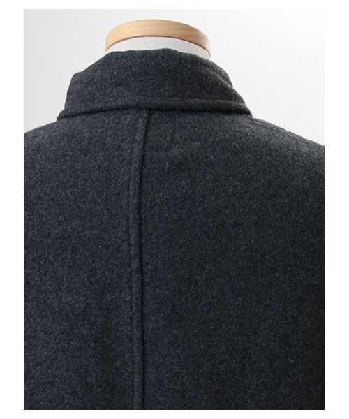 SEVENDAYS=SUNDAY（セブンデイズサンデイ）の「フェイス ステンカラーコート（ジャケット/アウター・グレー/レッド/ネイビー・S/M/L）」の8枚目の写真