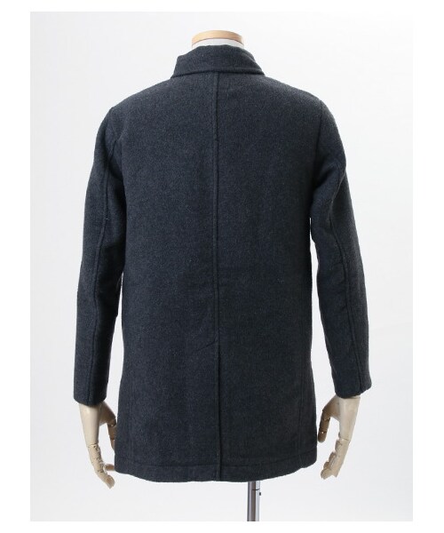 SEVENDAYS=SUNDAY（セブンデイズサンデイ）の「フェイス ステンカラーコート（ジャケット/アウター・グレー/レッド/ネイビー・S/M/L）」の6枚目の写真