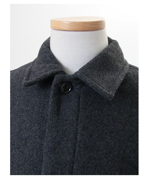 SEVENDAYS=SUNDAY（セブンデイズサンデイ）の「フェイス ステンカラーコート（ジャケット/アウター・グレー/レッド/ネイビー・S/M/L）」の7枚目の写真