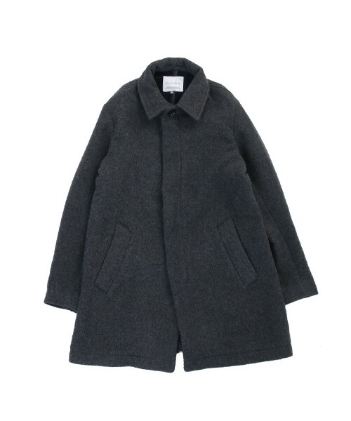 SEVENDAYS=SUNDAY（セブンデイズサンデイ）の「フェイス ステンカラーコート（ジャケット/アウター・グレー/レッド/ネイビー・S/M/L）」の4枚目の写真