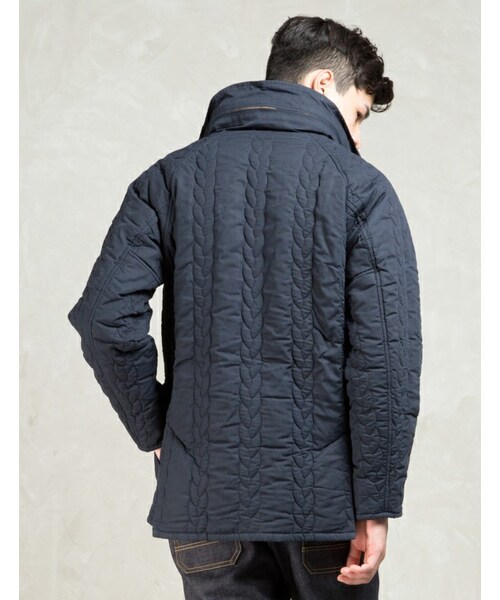 MINOTAUR（ミノトール）の「Navy Cable Quilting Insulation Jacket
