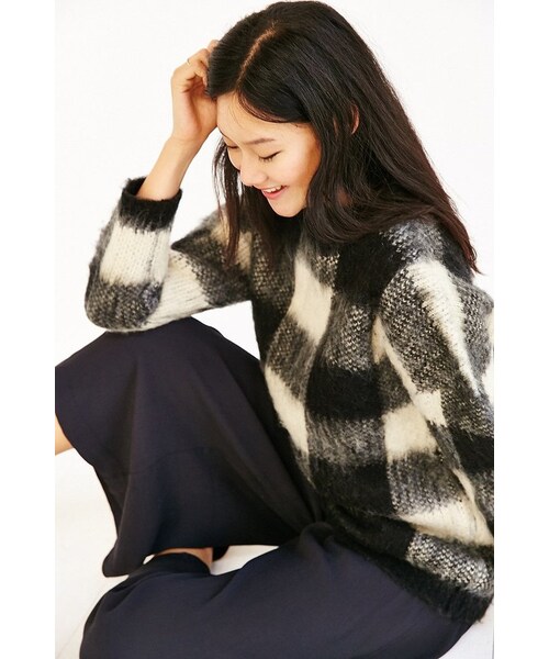 Just Female（-）の「Just Female Check Sweater（ニット/セーター・レディース・White・XS/S/M/L）」の7枚目の写真