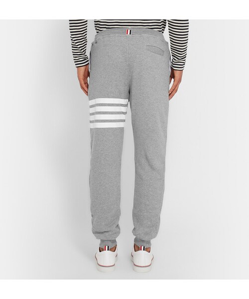 THOM BROWNE(トムブラウン)の「Thom Browne Striped Cotton-Jersey Sweatpants(その他パンツ・メンズ・Gray・0/1/2/3/4/5)」の6枚目の写真