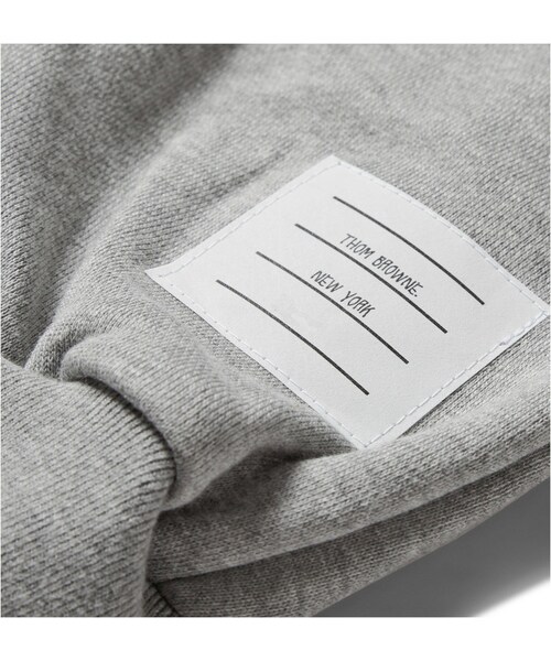 THOM BROWNE(トムブラウン)の「Thom Browne Striped Cotton-Jersey Sweatpants(その他パンツ・メンズ・Gray・0/1/2/3/4/5)」の4枚目の写真