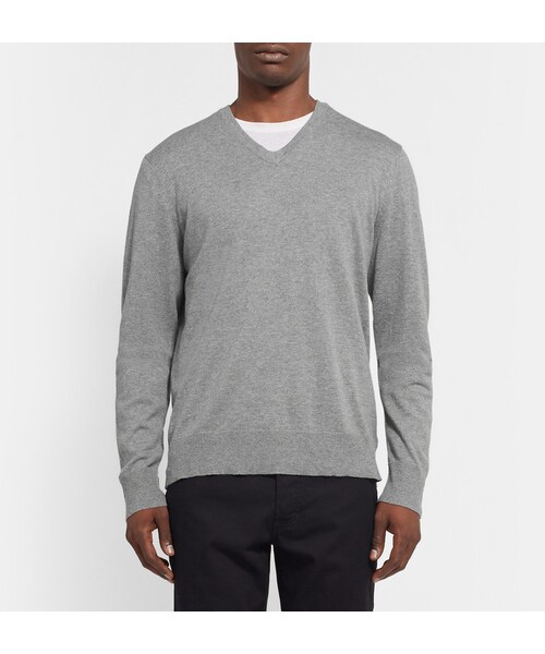 JAMES PERSE（ジェームスパース）の「James Perse Cotton, Cashmere and Wool-Blend Sweater（ニット/セーター・メンズ・Gray・1/2/4/5）」の6枚目の写真