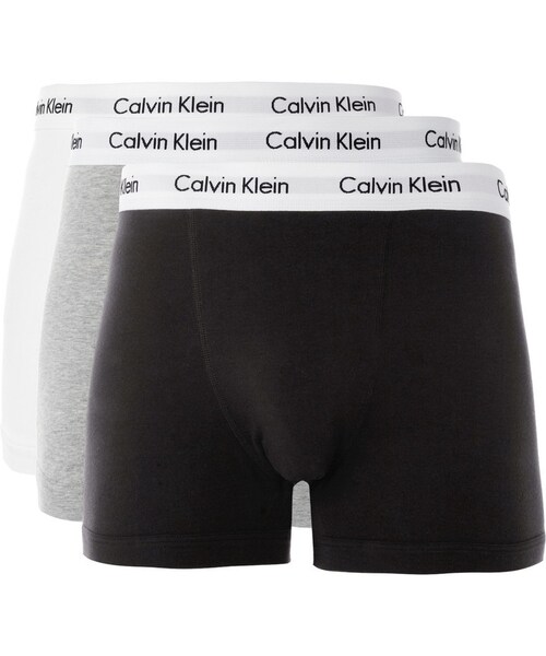 Calvin Klein Underwear（カルバンクラインアンダーウェア）の「Calvin Klein Underwear Three-Pack Stretch-Cotton Boxer Briefs（ボクサーパンツ・メンズ・Black/Gray/White・S/M/L/XL）」の3枚目の写真