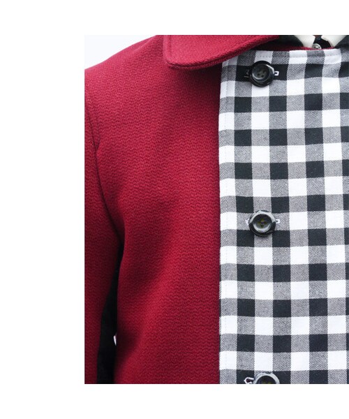 NIRAME.CO（ニラメッコ）の「【残り1枚】温か、気まぐれピーコート　バーガンディー（ピーコート・メンズ・その他）」の7枚目の写真