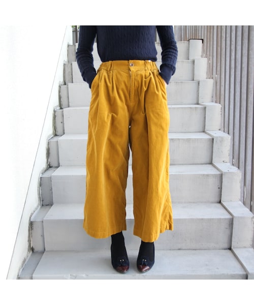 STORES.jp(ストアーズドットジェーピー)の「-have a good day-(ハブアグッドデイ) HOLIDAY PANTS・コーデュロイ(Tシャツ/カットソー・レディース・その他)」の1枚目の写真