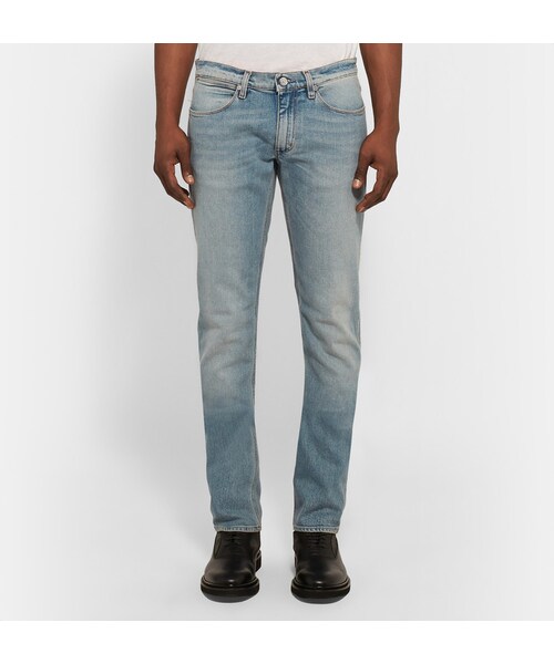 Acne Studios（アクネストゥディオズ）の「Acne Studios Max Slim-Fit Washed-Denim Jeans（デニムパンツ・メンズ・Blue・28W 32L/32W 32L/33W 32L/34W 32L/32W 34L）」の5枚目の写真